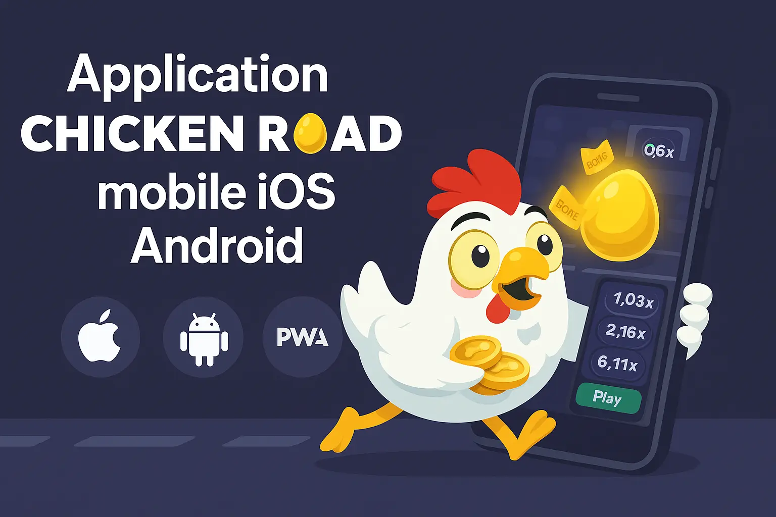 Application Chicken Road mobile iOS Android